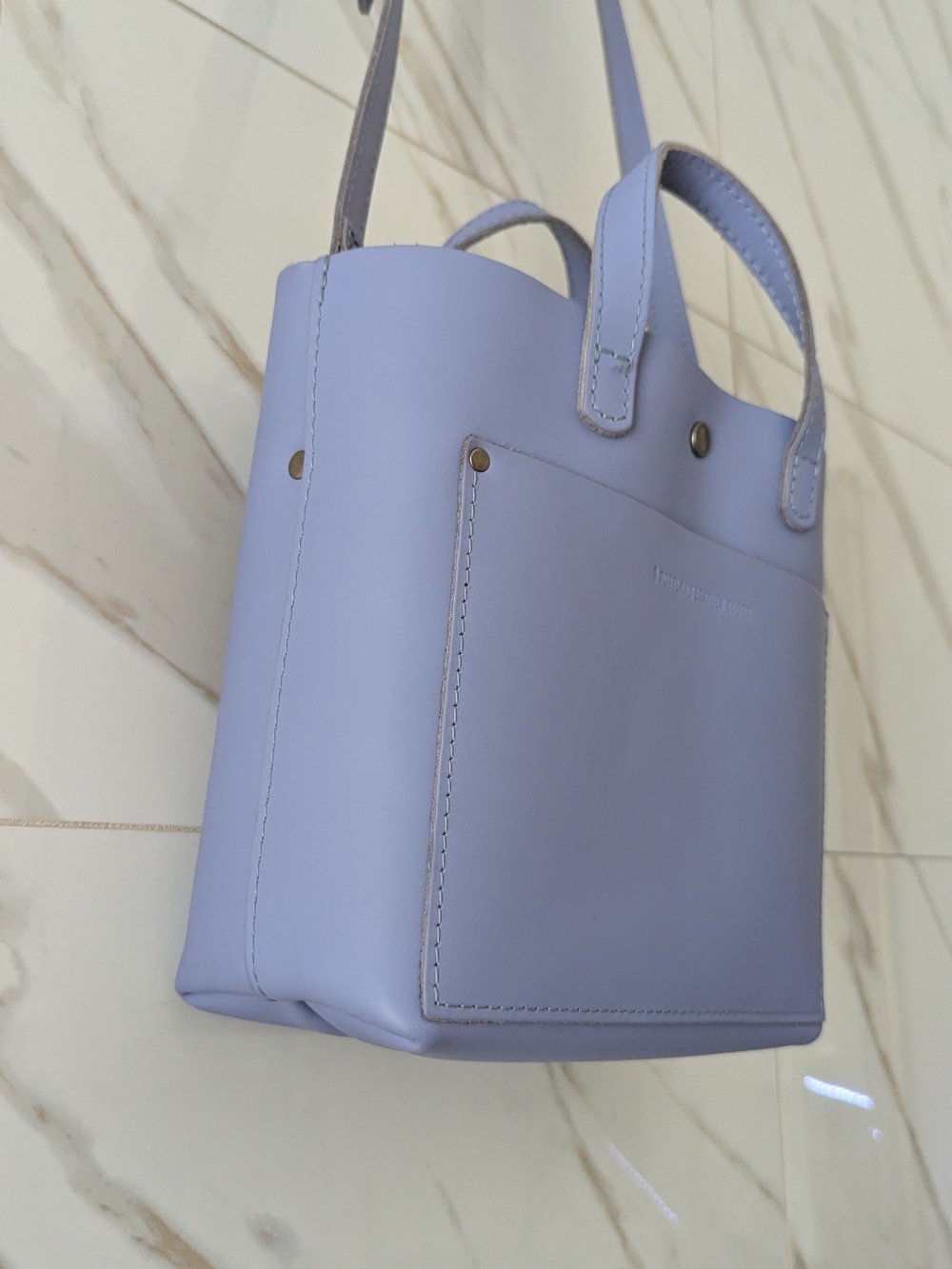 PLG Almost Perfect Jacaranda Mini Crossbody w/ Rare Hide Stamp - Picture 8 of 16